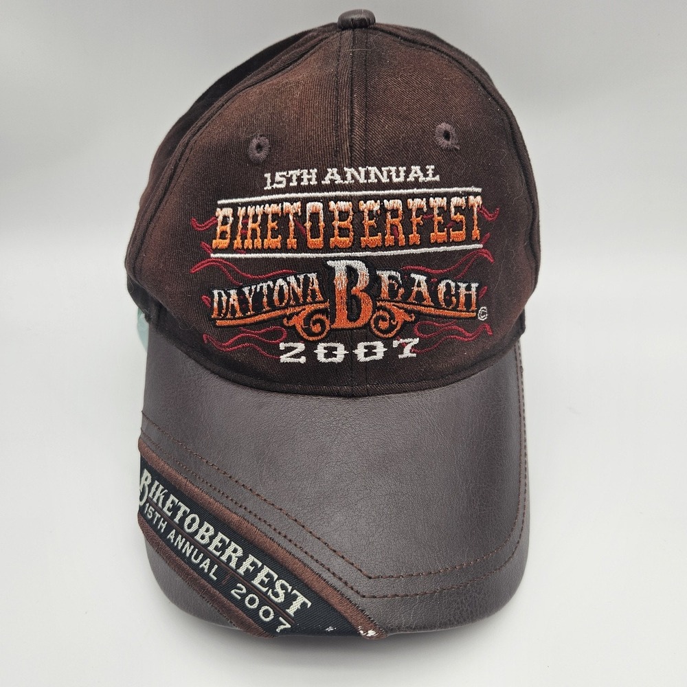 VINTAGE‎ BIKETOBERFEST HAT CAP STRAP BACK DAYTONA BEACH 15TH ANNUAL MENS 2000s